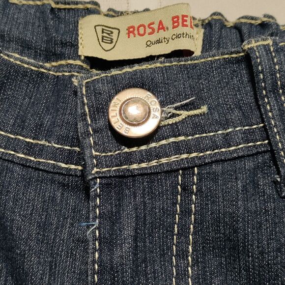 Rosa Bellini Size 5 Women's Jeans With Silver Designer Sequin Pockets - Picture 3 of 9